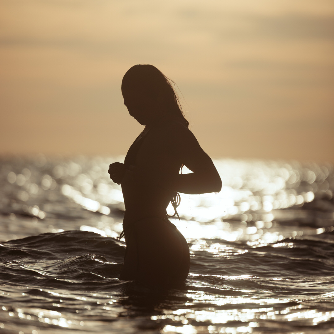 Swimwear portfolio portrait by felixdahauscat